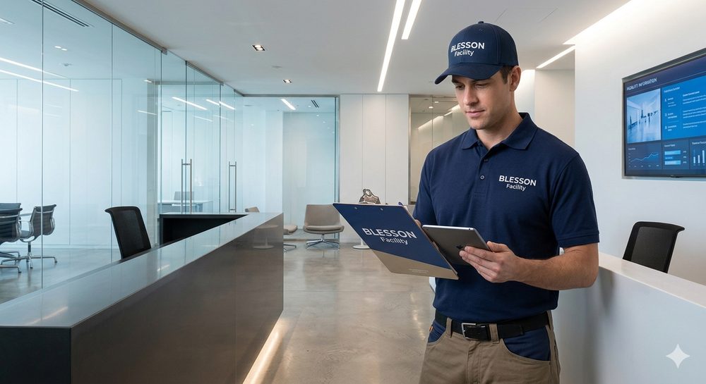 Blesson Facility general maintenance technician at work